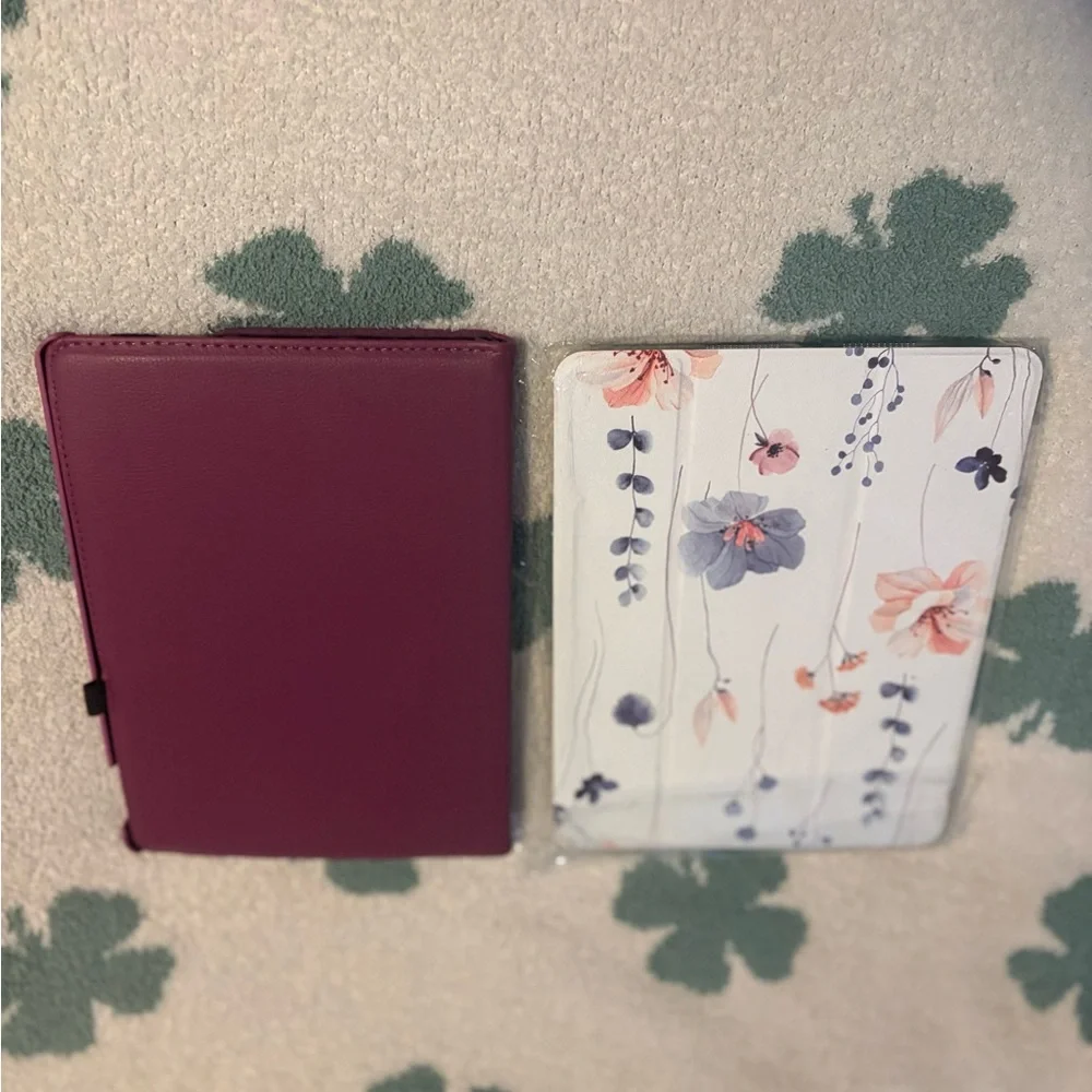 iPad 9th generation elegant Purple Tablet Case with Floral Design (2 included)